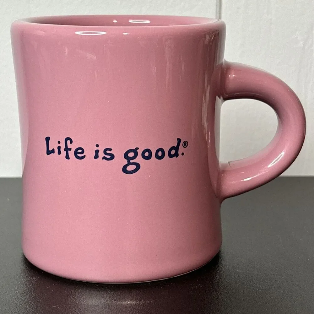 LIFE IS GOOD HOME HEAVY DINER COFFEE MUG 12 OZ "MAKE SOME JOYS" COOKING - Picture 2 of 6